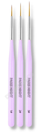 Pincel Liner x 3 ( 1 -2 -3 ) PARIS NIGHT